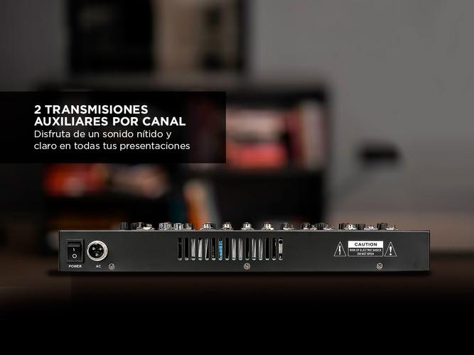 Consola de DJ Gadnic Mezcladora de 7 Vías - 2