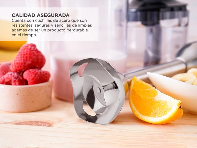 Minipimer Batidora De Mano Mixer Licuadora Winco W08 acero - 3