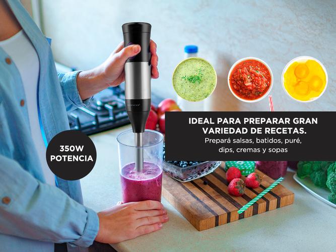Batidora De Mano Mixer Minipimer Licuadora Winco W08 acero - 2
