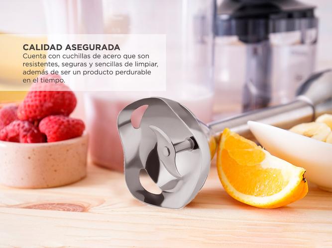 Batidora De Mano Mixer Minipimer Licuadora Winco W08 acero - 3