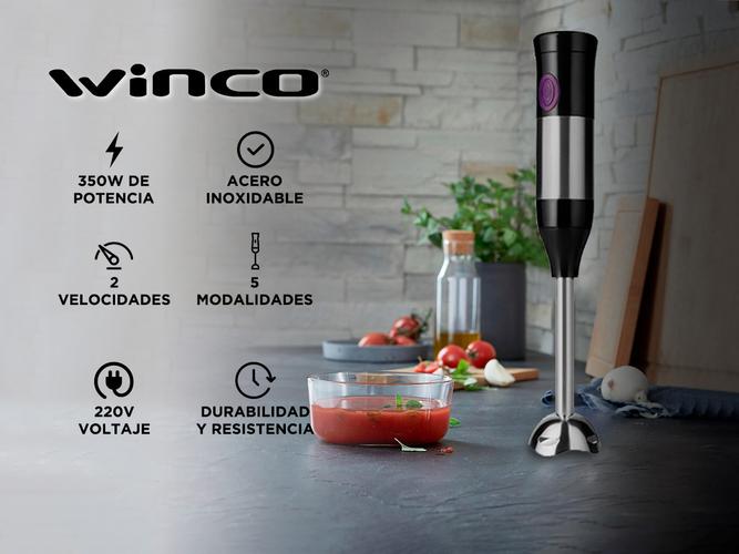 Licuadora de Mano Mixer Winco W09 350W Picador Vaso Batidor - 1