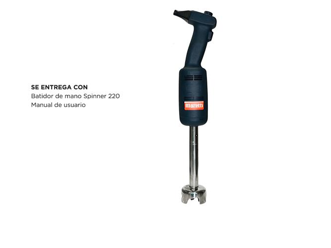 Batidor de mano Moretti Spinner 220 Uso Intensivo Profesional - 6
