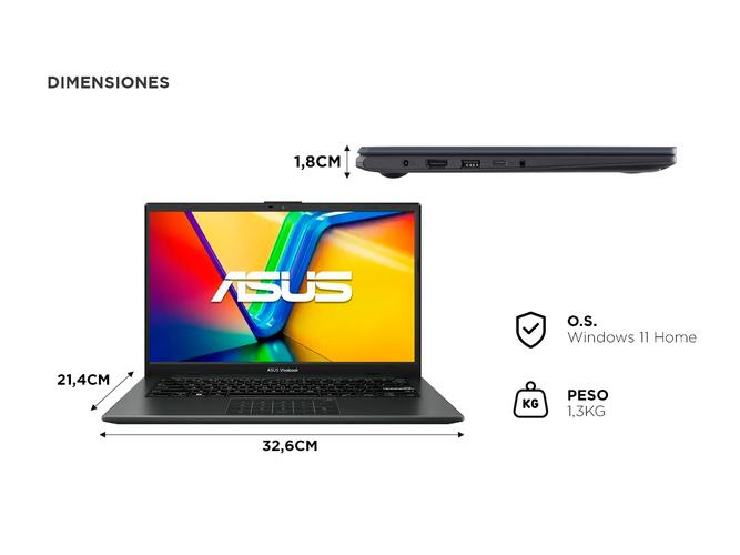 Notebook Asus Vivobook Go 14 E1404FA SSD 128GB RAM 8GB  - 5