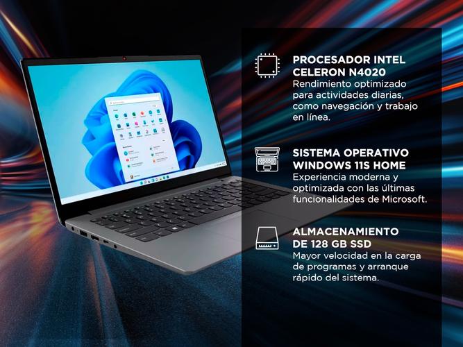 Notebook Lenovo 1 14IGL7 Celeron® N4020 128GB eMMC 4GB 14 HD WIN11 S - 2