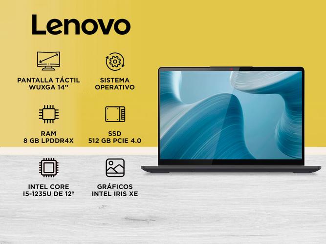 Notebook Lenovo 82R700L5US Flex 14 Fhd Touch 2-en-1 I5-1235u Win11 8gb Ram 512gb Storm Grey - 1