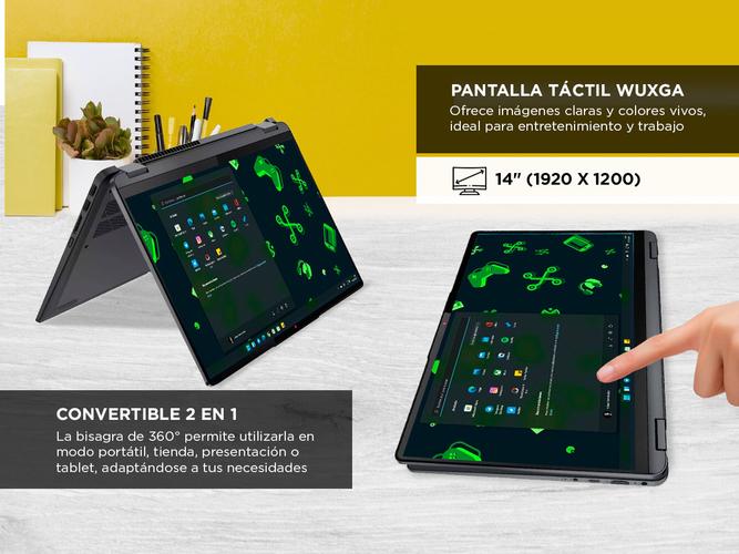 Notebook Lenovo 82R700L5US Flex 14 Fhd Touch 2-en-1 I5-1235u Win11 8gb Ram 512gb Storm Grey - 2