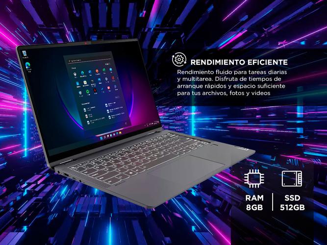 Notebook Lenovo 82R700L5US Flex 14 Fhd Touch 2-en-1 I5-1235u Win11 8gb Ram 512gb Storm Grey - 3