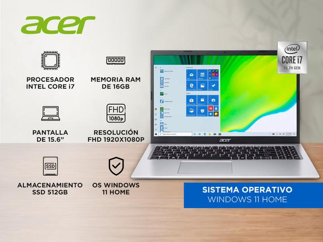 Notebook Acer Aspire 3 A315-58-7138 Intel Core I7-1165G7 16GB 512GB 156 Win 11 - 1