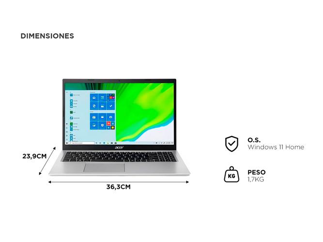Notebook Acer Aspire 3 A315-58-7138 Intel Core I7-1165G7 16GB 512GB 156 Win 11 - 5