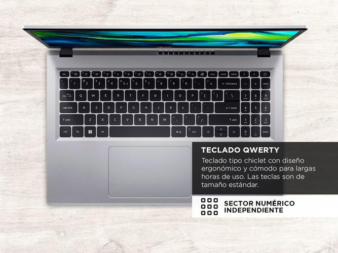 Notebook Acer Aspire Go 15 Slim Intel Core i3-N305 8GB 128GB 15 FHD IPS Win 11 - 3