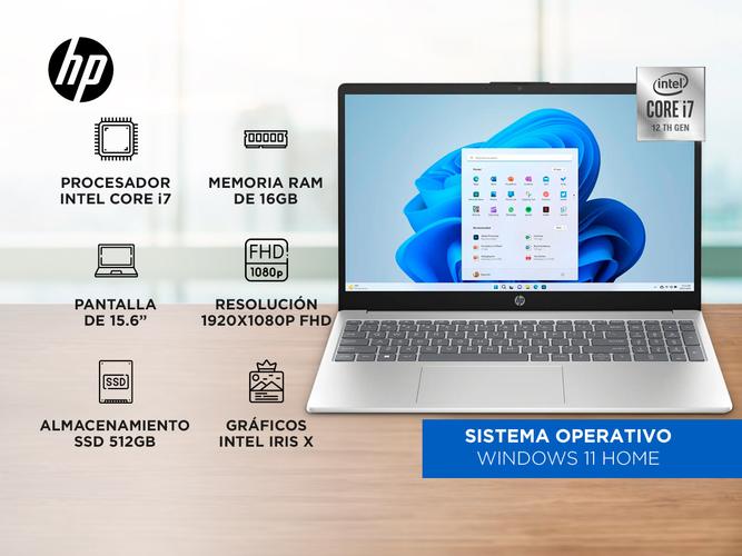 Notebook Hp - Intel Core i7 16GB 512GB SSD 156 Full HD Touch-Screen Win 11 - 1