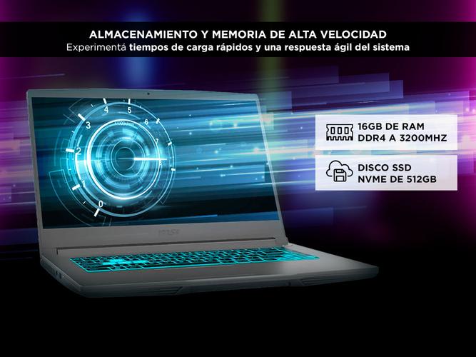 Notebook Gamer MSI Thin B13UC-1000 156 Intel Core i5-13420H RTX 3050 4 GB - 3