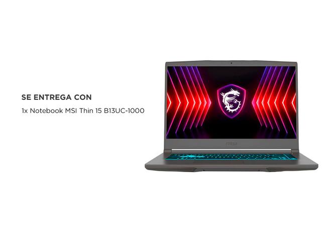 Notebook Gamer MSI Thin B13UC-1000 156 Intel Core i5-13420H RTX 3050 4 GB - 6
