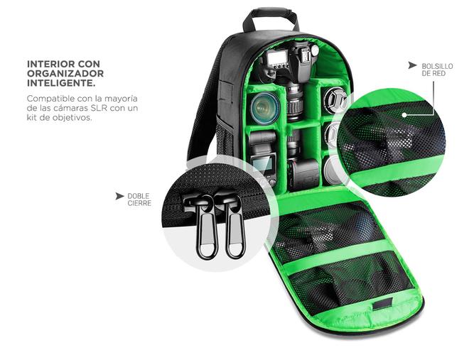 Mochila Fotografía Pro Gadnic 20L c/candado y funda - 2