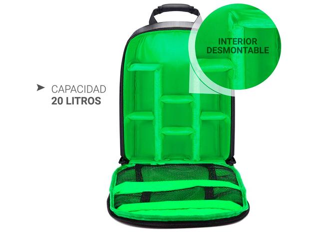 Mochila Fotografía Pro Gadnic 20L c/candado y funda - 4
