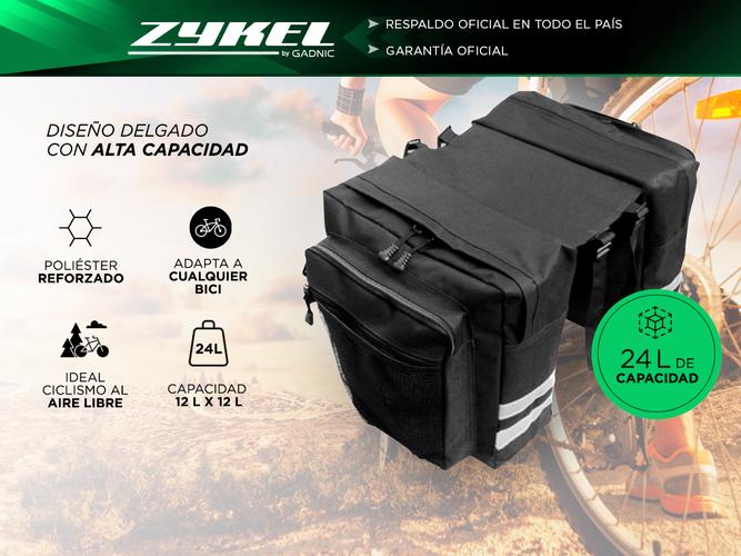 Bolso Alforja Para Bicicleta Gadnic 24 Litros - 1