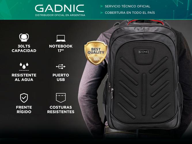 Mochila Porta Notebook Gadnic 30 Litros USB  Outlet - 1