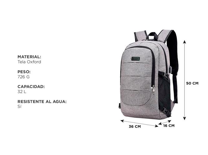 Mochila Antirrobo Gadnic M126B Impermeable Para Notebook - 4