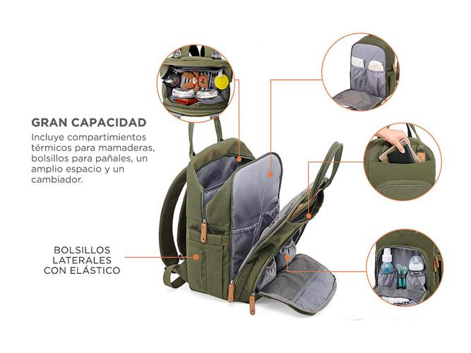 Mochila Maternal South Port Bolso  - 3