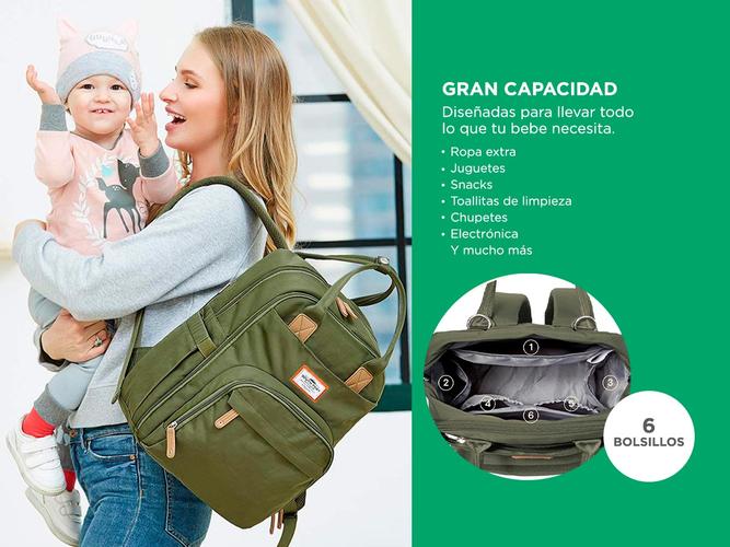 Mochila Maternal South Port Bolso  - 4