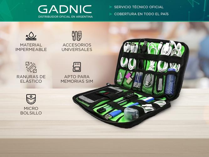 Bolso Organizador de Accesorios Electrónicos Gadnic MCH-0148 Equipo Tecnológico - 1