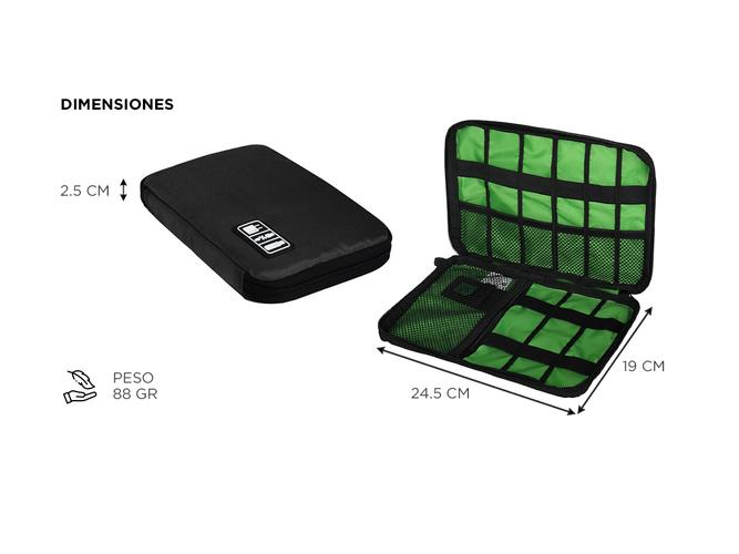 Bolso Organizador de Accesorios Electrónicos Gadnic MCH-0148 Equipo Tecnológico - 3
