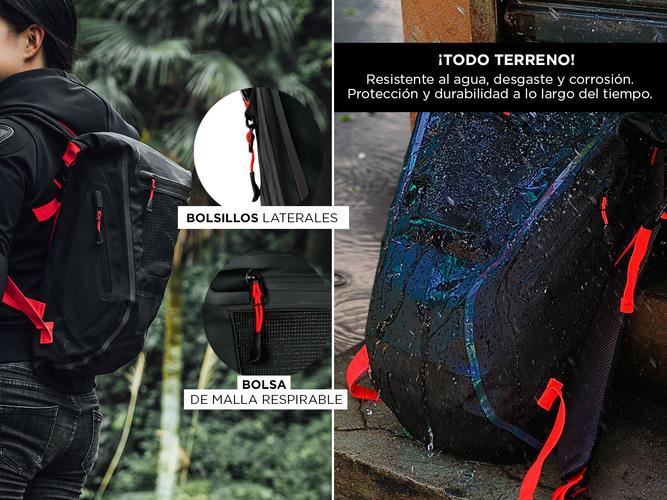 Mochila Para Moto Gadnic MPB-B25 Impermeable 25 Litros - 4