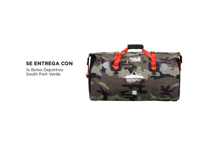 Bolso Estanco South Port Impermeable 60L Ideal Moto Deportes Acuáticos Camping - 6