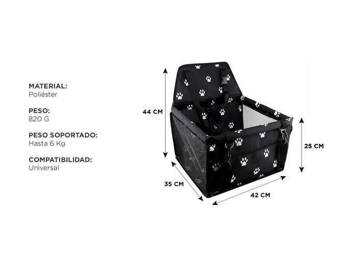 Mochila de Transporte para Mascotas Gadnic Para Auto Seguridad  - 4