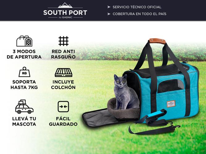 Bolso Transportador Para Mascotas South Port Con Correa - 1