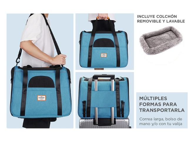 Bolso Transportador Para Mascotas South Port Con Correa - 2