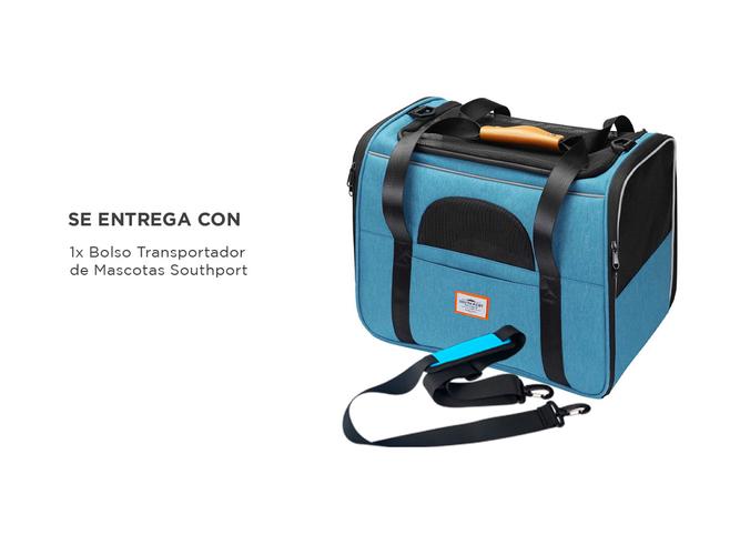 Bolso Transportador Para Mascotas South Port Con Correa - 5