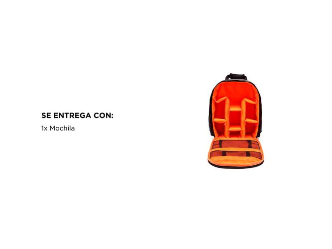 Mochila Para Cámara Fotográfica Gadnic MCAM164 Impermeable Con Divisiones  - 5