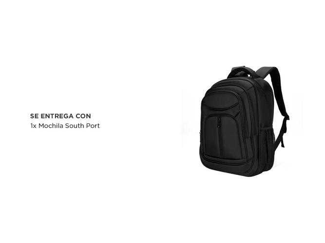 Mochila South Port Porta Notebook Urbana Negra - 4