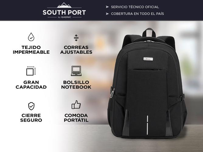 Mochila Impermeable South Port Urbana Acolchonada - 1