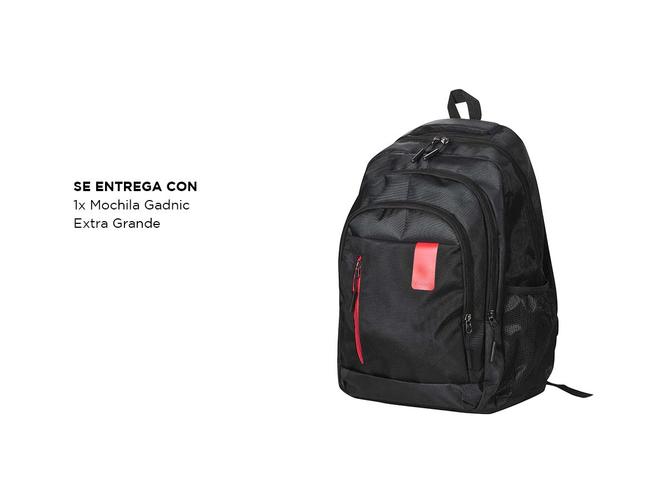 Mochila Gadnic Negro Reforzada Extra Grande - 5