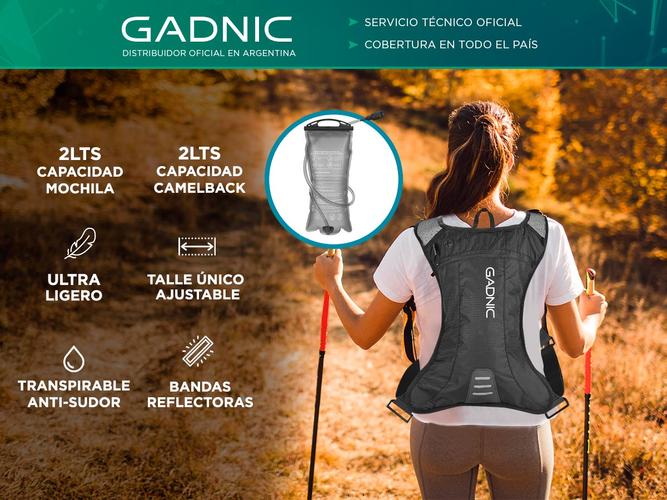 Mochila Hidratante Gadnic Running Impermeable Con Bolsa 2L - 1