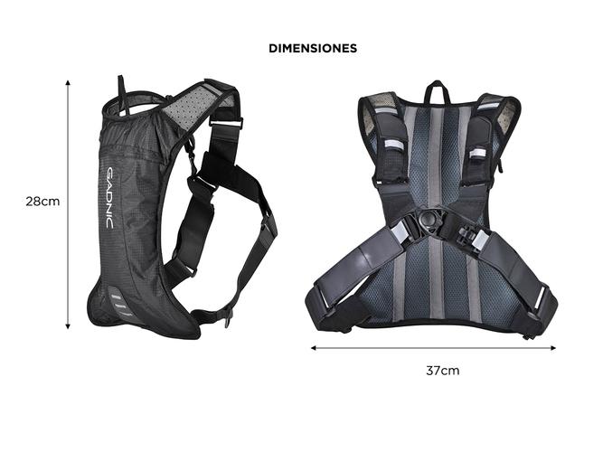 Mochila Hidratante Gadnic Running Impermeable Con Bolsa 2L - 4