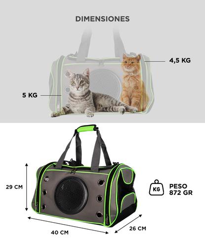 Bolso Transportador de Mascotas Gadnic con Cápsula Ventana 360 - 5