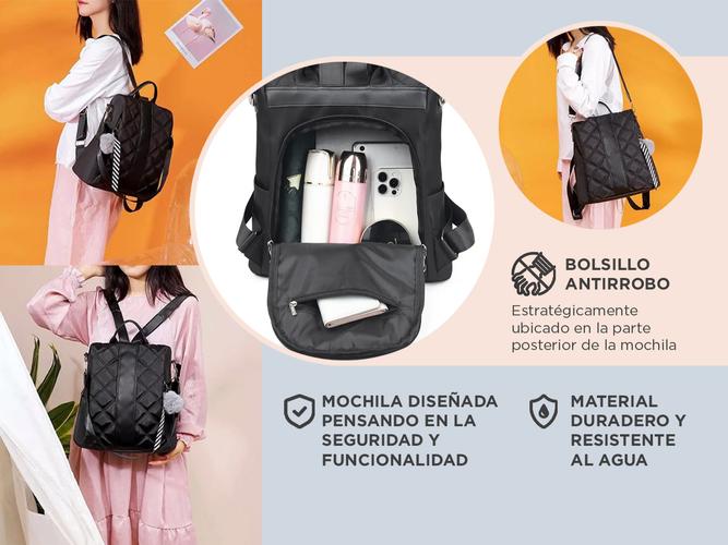 Mochila Bolso Negro Gadnic Antirrobo - 2