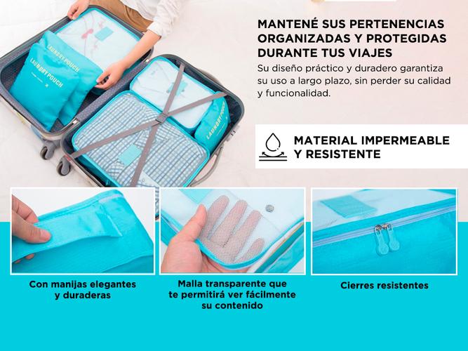 Juego de Bolsas de Viaje de 6 Piezas Gadnic Organizador de Equipaje - 2