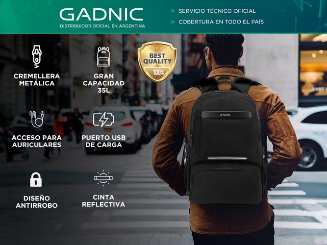 Mochila De Almuerzo Antirrobo Gadnic Notebook 156i - 1