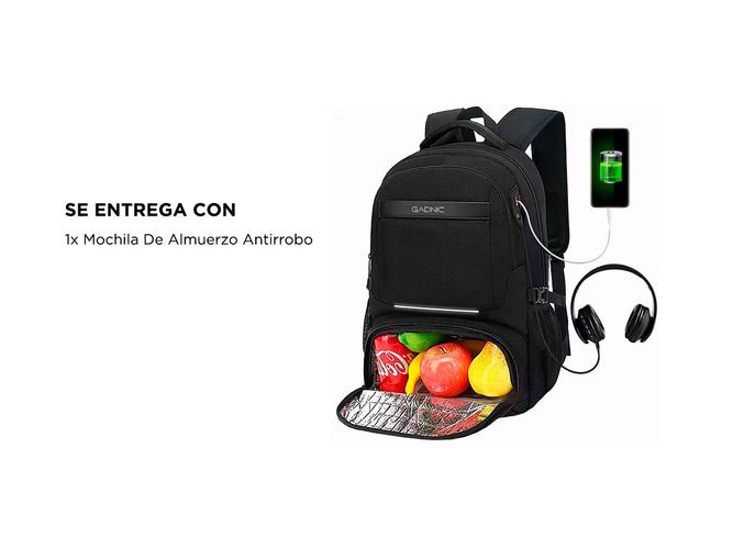 Mochila De Almuerzo Antirrobo Gadnic Notebook 156i - 6