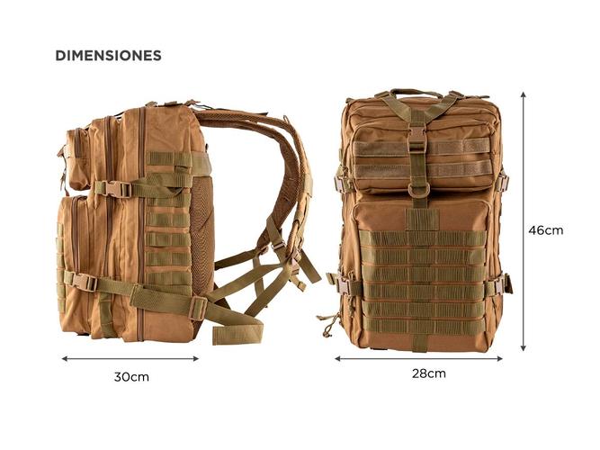 Mochila Táctica Gadnic 40Lts Militar Porta Notebook Compartimentos Varios - 5