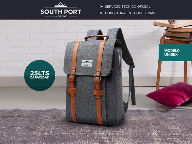Mochila Elegante South Port Unisex 25L Porta Notebook - 1