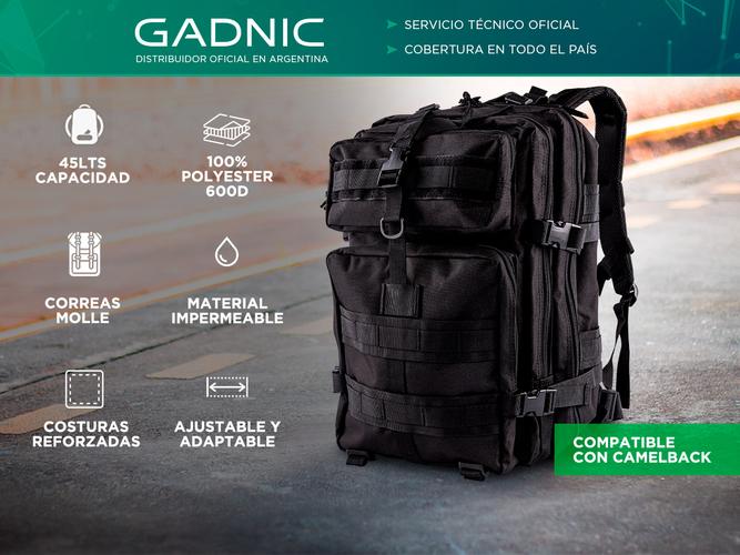 Mochila Táctica Gadnic 45Lts Militar Compartimentos Varios - 1
