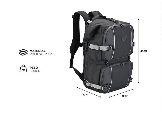 Mochila Impermeable Gadnic MCH400 Ideal Moto Cuatriciclo Bicicleta  - 4