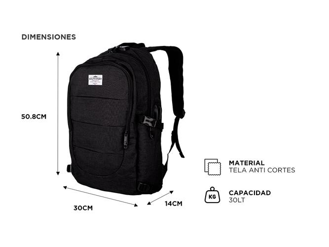 Mochila Porta Notebook South Port  Antirrobo - 5