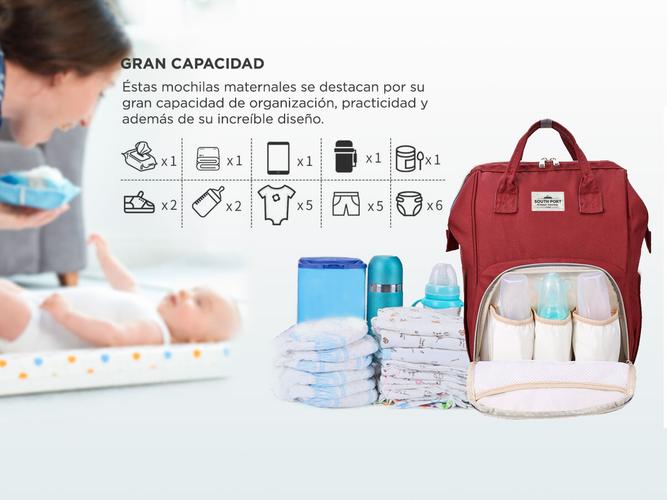 Bolso Maternal South Port S46 By Gadnic Porta Mamaderas Térmico - 2