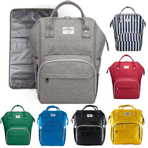 Bolso Maternal South Port S47 By Gadnic con Cambiador Mochila Porta Mamaderas Térmica Outlet - 0